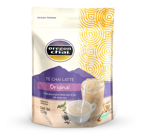 Té Chai Sabor Original Marca Oregon Chai, Bolsa 1.3 Kg