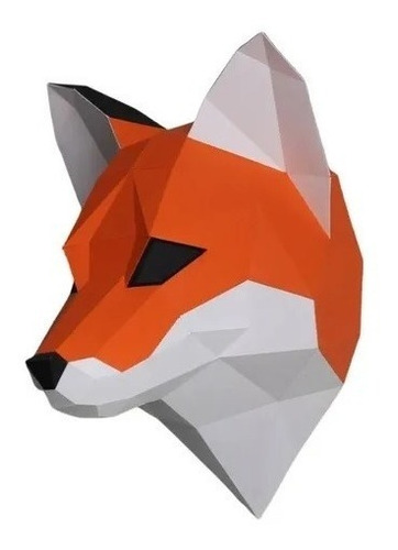 Zorro Trofeo Busto - Fox Head Papercraft Papel Paper Pdf