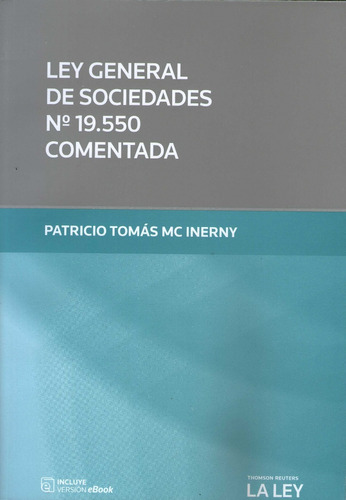Ley General De Sociedades 19.550 Comentada Mc Inerny