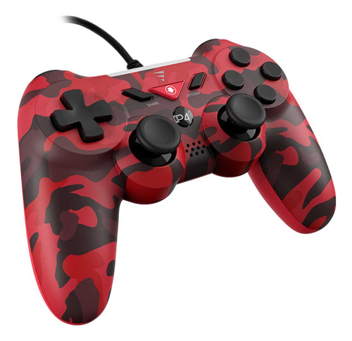 Control Alambrico Voltedge Cx40 Camo Red Compatible Ps4