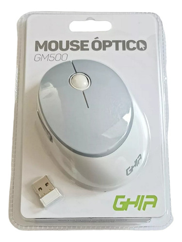 Mouse Inalambrico Gm500b Ghia Blanco