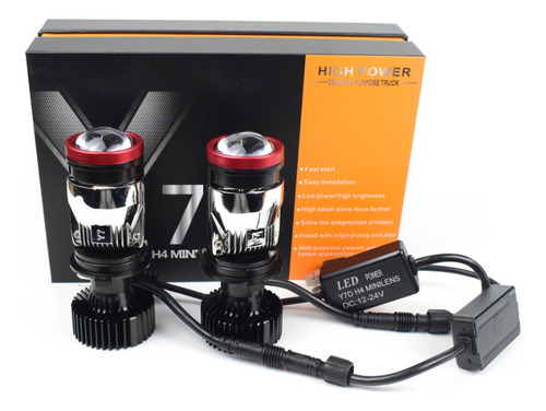 Lente Bifocal Led Coche Luz H4 Ojo De Pez