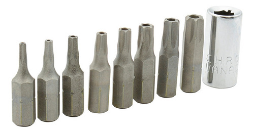 Juego De Puntas Torx (8 Pzas) Con Organizador
