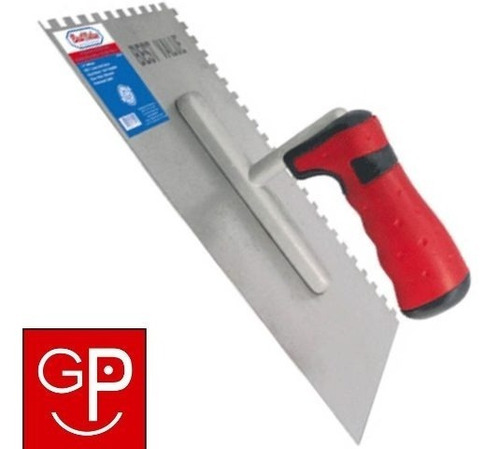 Imagen 2 de 3 de Llana De Albañil Dentada 125 X 275 Mm Best Value G P