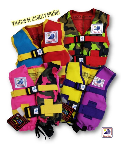 Imagen 5 de 5 de Chaleco Salvavidas Nautika Bastón Para Niño Hasta 25kg
