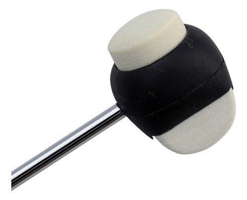 New Beat B18a Baquetón Para Bombo Punta Doble De Felpa Color Negro