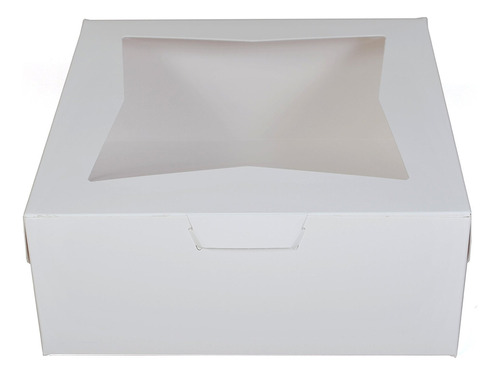 10 Caja Panaderia O Pasteleria 4.7 X 2.0 In Color Blanco