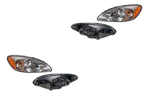 Par Juego Faros Ford Taurus 2000 - 2007 Fondo Cromado Sxc