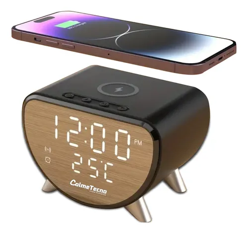 Reloj despertador de proyección, 2 juegos de reloj electrónico, proyector  de techo, proyector de luz nocturna para alarma dual con cargador USB,  reloj