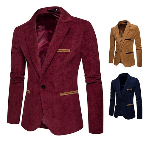 Blazer De Terciopelo For Hombre Slim Fit Solido