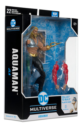 Mcfarlane Aquaman (jla) Plastic Man Baf Usado (Usado)