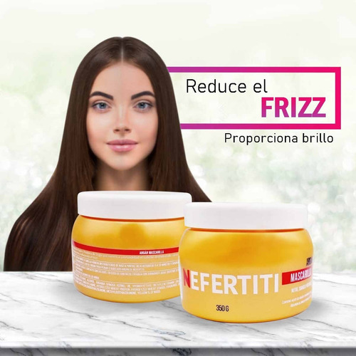 Mascarilla De Argan Hidratante Para Cabello Nefertiti 350g