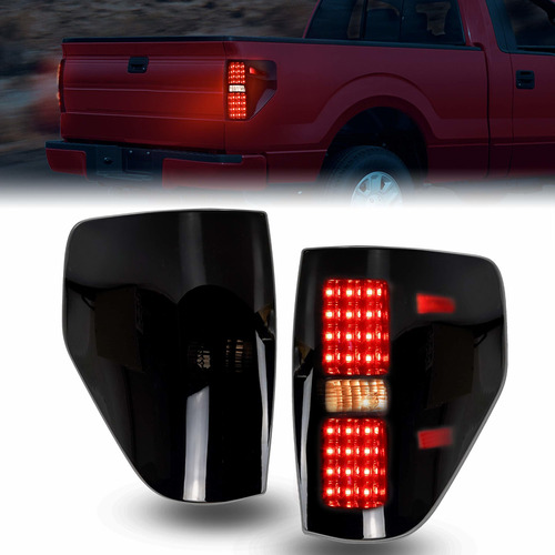 Kewisauto Conjunto Luz Trasera Led Para Negra Ahumada Ford