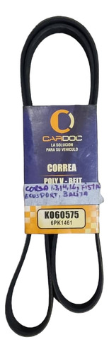 Correa Única Ford Fiesta Balita 1.25, Corsa Sin Aire 6pk1461