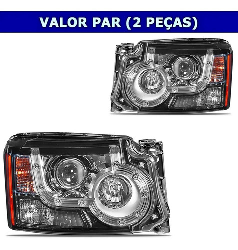 Par Farol Discovery 4 2009 10 11 12 2013 + Led Ds3 9 Pinos
