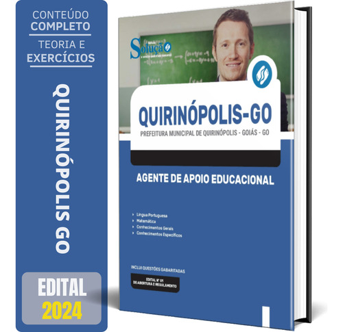 Apostila Quirinópolis Go - Agente De Apoio Educacional