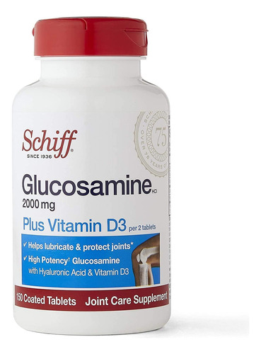 Glucosamina 2000 Mg + Vitamina D3 Acido Hialuronico 300 Tab