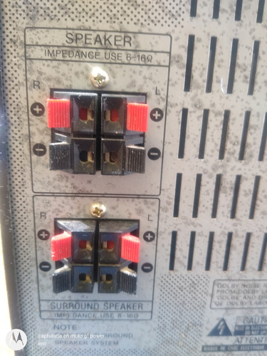 Equipo Sony Funciona .concas Y Cd No Funcionan C.i Nuevo.sin Negro 120 W (Usado)