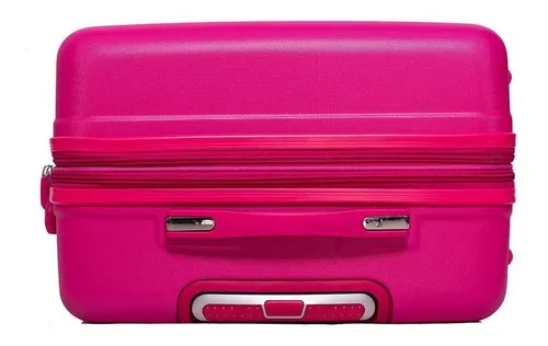 Bolsa de viaje rígida Mundi Pink Abs con ruedas
