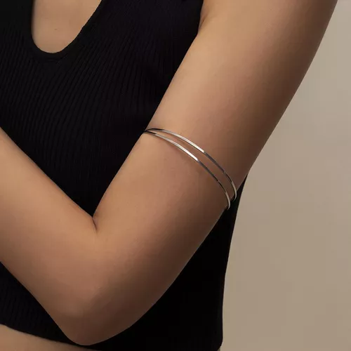 Brazaletes Para La Parte Superior Del Brazo Brazalete Plata Cuotas sin interés