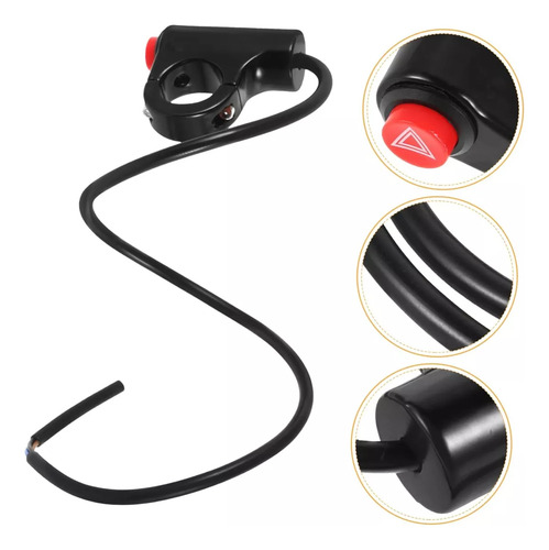 Boton Switch Intermitentes Para Moto, Manillar Premium