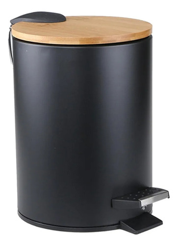 Para Bote De Basura De Madera Con Tapa Plegable