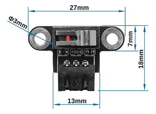 6 Interruptores De Límite Micro Cable De 1m Y 3 Pines ...