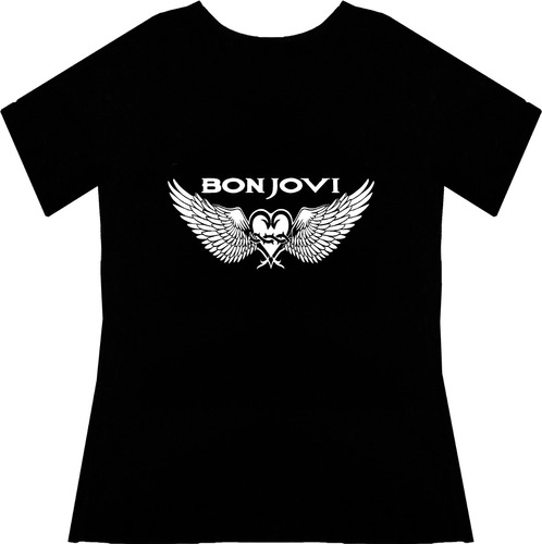 Blusa Bon Jovi Dama Rock Metal Tv Camiseta Urbanoz