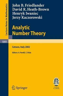 Libro Analytic Number Theory : Lectures Given At The C.i....