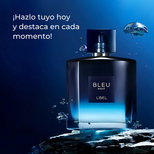 Perfume Hombre Bleu Night Fragancia Masculina L Bel 100ml