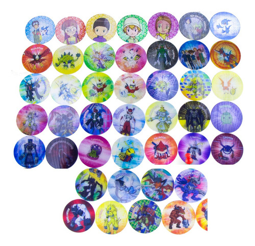 Taps 3d - Tazos Digimon 2 + Coleccionador Con Micas 