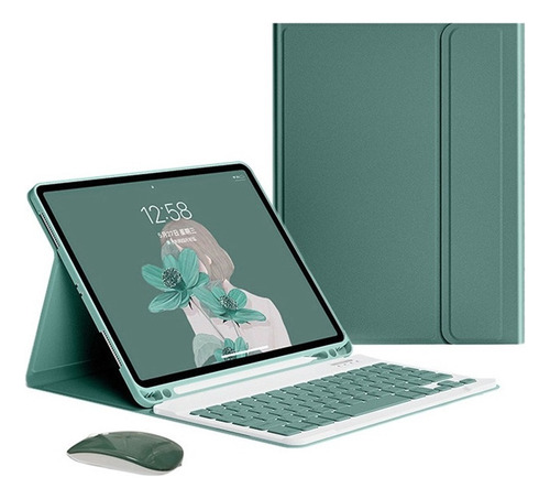 Funda Con Teclado Ratón Para iPad Air 4 10.9 2020 Ñ (a)