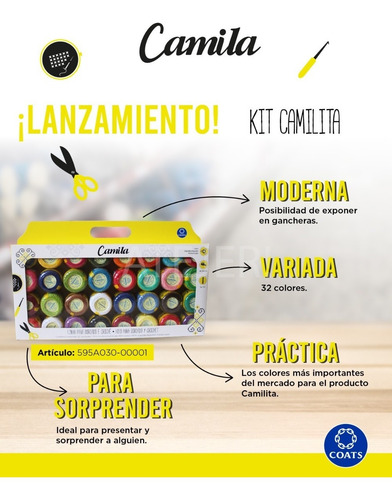 Imagen 4 de 8 de Hilo Para Bordar Camila 32 Ovillos X 40 Metros Surtido