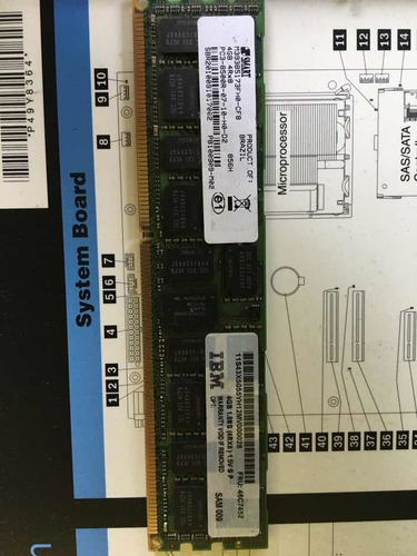 Memória Ibm 4gb Ecc Para Servidor Ddr3 Pc3-8500r (Usado)