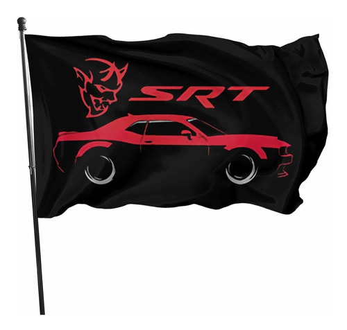 Bandera De Sendyniu5 Para Dodge Challenger Demon Srt De 3 X 