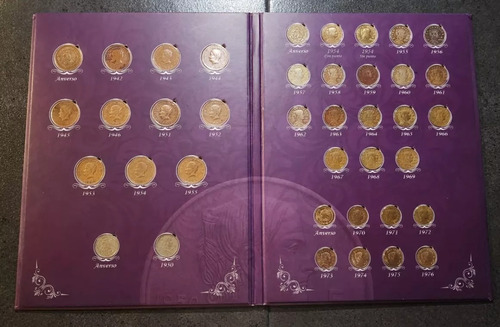 Álbum Colección Completa Monedas 5 Centavos Josefa 4 Series 