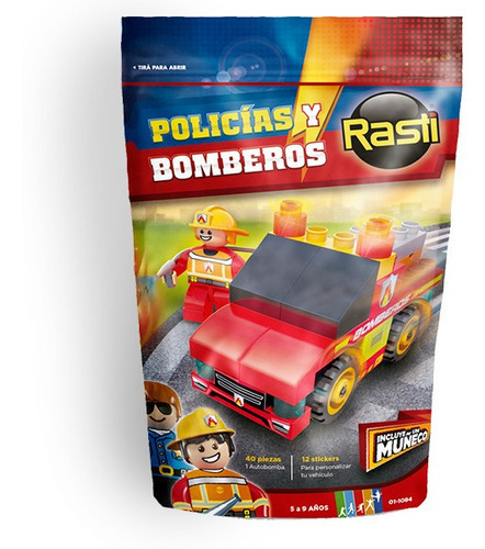 Rasti Doy Pack Bloques Bomberos 44 Pzas 01-1084 Edu