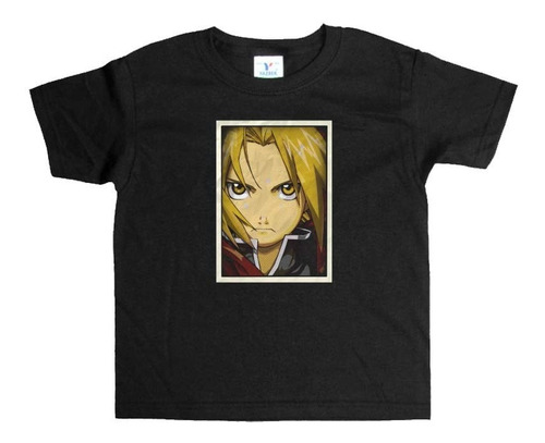 Remera Negra Fullmetal Alchemist Brotherhood Art#99