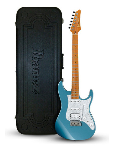 Guitarra Ibanez Prestige Az2204 azul hielo metalizado con funda
