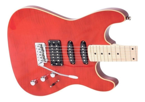 Guitarra elétrica Strinberg SGS Series SGS180 de  mogno transparent wine red brilhante com diapasão de bordo