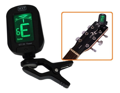 Afinador Digital Cromático Para Violão,guitarra  Mxt Gt-30