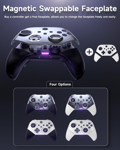 Easysmx X10 Controlador Inalámbrico Para Pc Con Doble Efecto