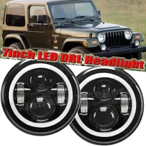Comprar 7 Pulgadas Led Faros Halo Ángulo Redondos Ojos Drl Luz Para 