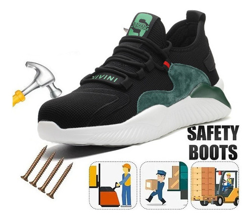 Zapatos De Seguridad De Fibra De Kevlar De Acero Ligero