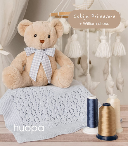 Cobija Cuna Decoracion Tejida Ligera Bebe Personalizada  