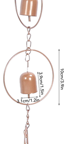 Cadena De Metal Para Lluvia, Viento, Metal, Campanas De Vien
