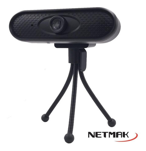 Cámara web Netmak NM-WEB02 HD color negro