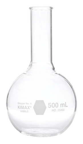 Matraz Florencia Fondo Plano 500ml   Kimax