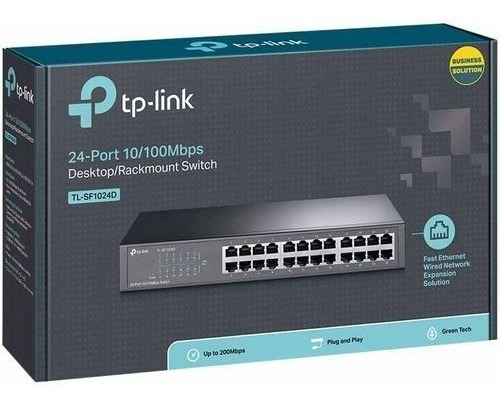 Switch Tp-link Tl Sf1024d 24 Puertos 10/100mbps Rackeable