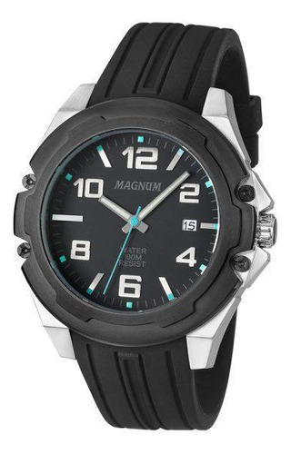 Relógio Preto Masculino Magnum Sports Ma34487f
